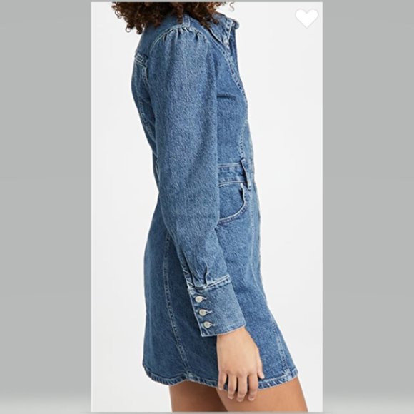 Boyish Emmett Puff Shoulder Denim Dress in “Mirror” Size XL - Picture 8 of 14